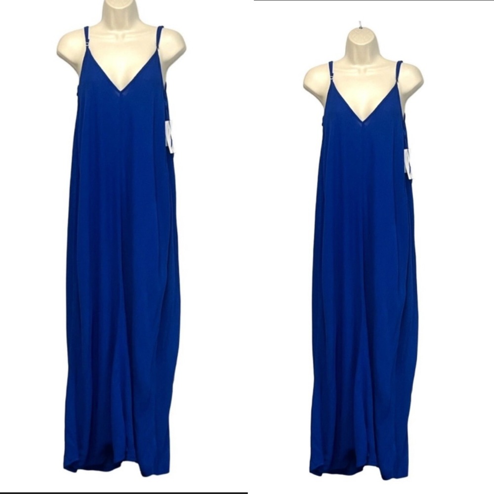 Elegant Blue Maxi Dress